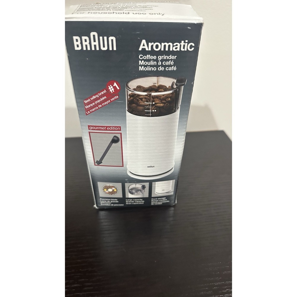 Braun Aromatic Coffee Grinder Gourmet Edition KSM-4 2.5 oz Box & Instructions - Picture 7 of 14